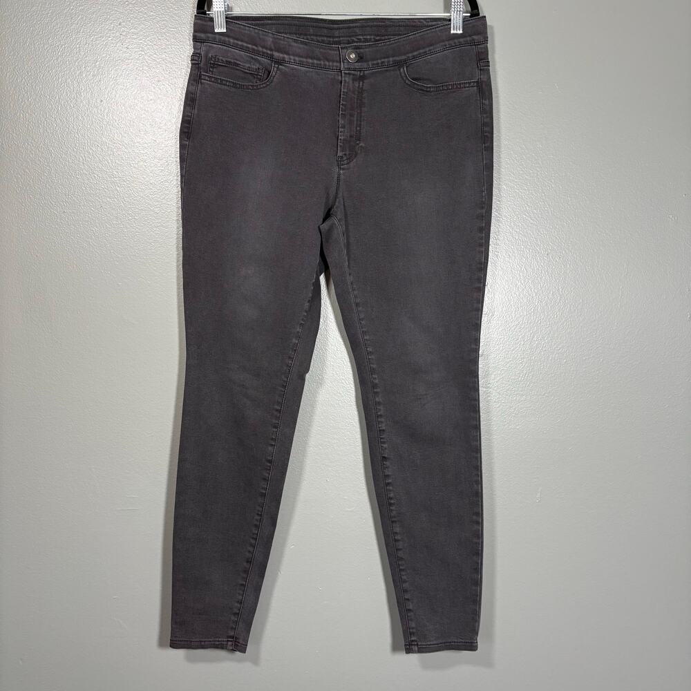 J. Jill Denim Women's 5 Pocket Leggings Black Jeggings Jeans - Size 12 - Skinny
